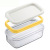 Factory Direct Sales Butter Box Butter Box Cheese Cutting Crisper Sealed Rectangular Storage Box Baking Tools