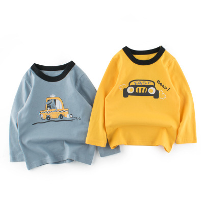 2020 Autumn New 27Kids Brand Children's Clothing Whole Babies' Long Sleeve Tshirt Boys' Bottoming Shirt Baby Clothes