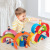 Germany's Large Rainbow Building Blocks Native Building Blocks Basswood Pine 12-Color Arched Green Assembled Jenga Toys