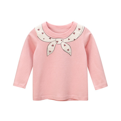 Brand Children's Clothing Autumn New Girls Bottoming Shirts Baby LongSleeved Tshirt Children's Clothing a Consignment