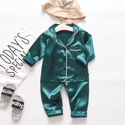 Autumn New Children's Autumn Pajamas Explosion Bear Suit Korean Style Leisure Tops Comfortable Cute Pajamas Sets Fashion