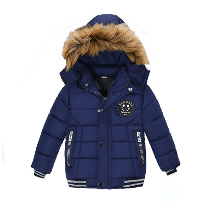 Boy's Quilted Cotton Coat 2020 New Coat Jacket M718 Foreign Trade Children's Cotton Wear