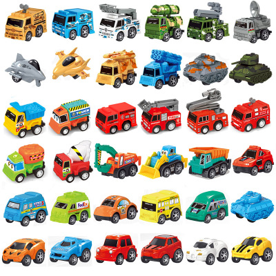 Pull Back Car Engineering Car Wholesale Baby Mini Car Children's Toy Car Simulation Car Model Fancy Toy