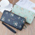 2020 New Ladies Wallet Women's Doubles Zipper Handbag Long Printed Mass Double Wallet Mobile Phone Bag