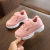 One Piece Dropshipping Children's Casual Sneakers Boys and Girls White Shoes Hook and Loop Baby Running Shoes