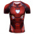 3D Digital Printing Superman Panther Short-Sleeved T-shirt Captain America Sports Tights Men Quick-Dry Fitness