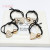Double Black Knotted Hair Ring Pearl Hair Elastic Ins Creative Spot Drill Hairtie Online Influencer Headdress Wholesale