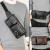 Men's Leather Pocket Male Multifunction Sports Bag Men Breast Package Leisure Bag Male Brand Bag
