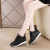 The Dermis 2020 White Shoes Women New Breathable Sandals Flat Leisure Sporty Slanted Heel Elevator Wild Shoes