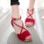 2017 Summer New Sandals Net Red Fashion Comfortable Strap Solid Color round Head Simple Low Heel Sandals Women
