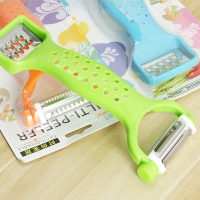 Factory Direct Sales Kitchen Candy Color Dual Head Dual-Use Grater Peer Grater