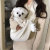 South Korea Small zhong kuan Manual Canvas Bag Cute Pet Bag Ulzzang Crossbody Bag Handbag Shoulder Bag Packs