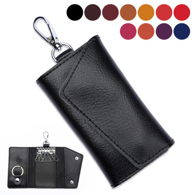 Genuine Leather Car Key Bag Factory Wholesale Men's Multi-Function Key Sets Fashion Ladies Home Key Hanger