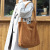 Allmatch LargeCapacity Shopping Bag Casual Artistic Canvas Handbag Simple Retro Corduroy SingleShoulder Bag for Women