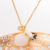 Best-Seller on Douyin Gold Inlaid with Jade Lucky Bag Necklace Women's Small Exquisite Hetian Jade Fashion Money Bag Pendant Factory Direct Sales