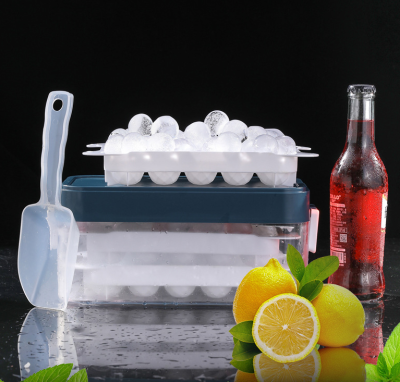 Ice Cube Mold Ice Maker Set Internet Celebrity Refrigerator with Lid Homemade Ice Hockey Popsicle Mold Ice Cube Gadgets