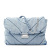 2020 New Style for Autumn and Winter Benzo Blue Oversized Quilted Shoulder Bag Washing Denim Messenger Trendy Bag