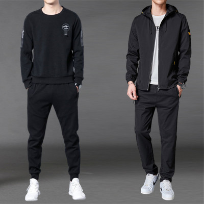 2020 New Spring and Autumn Casual Sports Suit Men's Hoodie Men's Running Suit Fashion Korean Men's Clothing