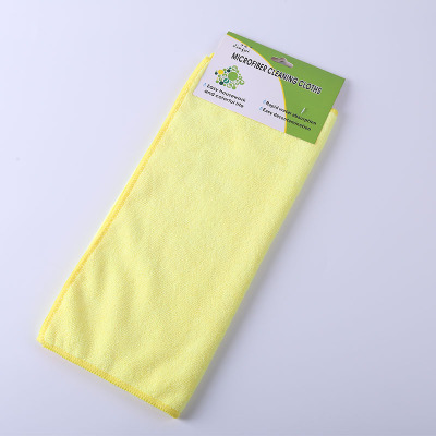 Household Pure Color Non-Depilatory Fiber Absorbent Rag Domestic Cleaning Tools Scouring Pad Blue in Stock Dish Towel
