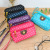 New Canvas Bag Women's Korean-Style Three-Zipper Multi-Layer Wallet Hand High Quality Fabric Phone Bag