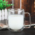 Glass Milk Cup Double-Layer Coffee Cup Mug Cross-Border Custom Wholesale Glass Water Cup Juice Cup Tea Cup