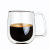 Glass Milk Cup Double-Layer Coffee Cup Mug Cross-Border Custom Wholesale Glass Water Cup Juice Cup Tea Cup