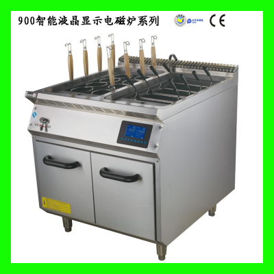 Vertical Stainless Steel Electromagnetic Combined Cooking Stove Series Commercial Electromagnetic Spaghetti Furnace with Cabinet Western Food Hotel Kitchen Equipment