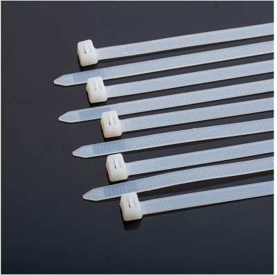 16 Inches (about 40.6cm) White Nylon Zip Ties 80 Pounds (about 36.3kg Tensile Strength