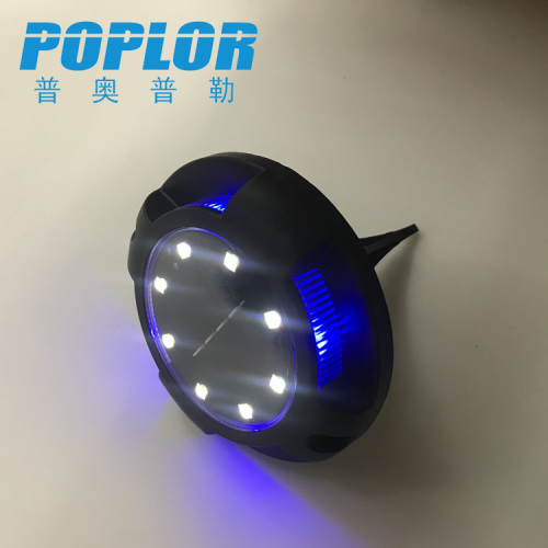 led solar lawn lamp 8+4 lights outdoor flowerbed lights underground lamp garden lamp with light control sidelight always on