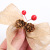 Factory Direct Sales Christmas Decorative Bowknot Pine Cone Red Fruit Decoration Christmas Wreath Christmas Tree Decoration Supplies