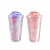 Factory Direct Sales Custom Pattern Daisy Leak-Proof Water Cup Korean Female Student Plastic Straw Double-Layer Gift Cup