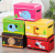 Cartoon Embroidered Clothes Storage Box Folding Toy Storage Storage Box with Lid