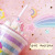Girlwill Unicorn Plastic Drinking Cup Straw Cup Tumbler Customized for Children Cute Creative Gift Cup