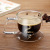 Glass Cup Tea Cup Borosilicate Double-Layer Coffee Cup Square Gram Cup Cross-Border Factory Fashion Mug
