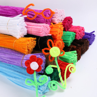 Stall Hot Selling Supply Color Wire Wool Kindergarten DIY Handmade Material Children DIY Velvet Velvet