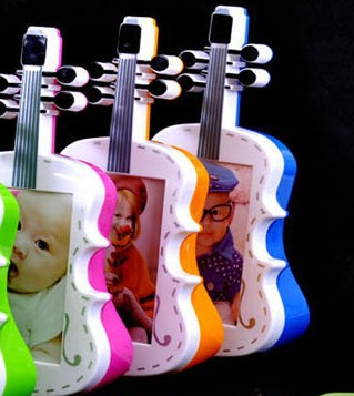 Creative Cartoon Multifunctional Guitar Photo Frame Violin Piggy Bank 5-Inch Kindergarten Gifts Photo Frame Piggy Bank