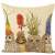 New Animal Owl Figure Cushion Cover Pattern Polyester Carpet Sofa Bed Decorative Pillowcase without Pillow Core