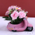 Cartoon Creative Personality Small Battery Car Cute Household Simulation Plant Flower Pot Gardening Decoration Ornaments