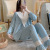 Clothes Summer Thin Modal Confinement Dress Spring and Autumn Postpartum Breastfeeding plus Size Maternity Pajamas