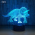 Amazon Hot Home 3D Dinosaur Creative Led Color-Changing Night Light USB Power Supply Bedside Gift Table Lamp