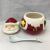 Christmas ceramic decoration santa and snowman salt pot  spoon Christmas gift