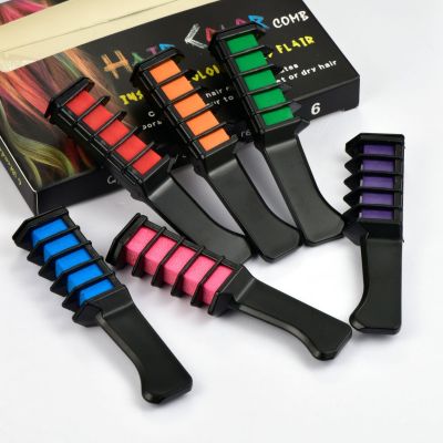 Disposable Hair Dye Mini Hair Dye Comb Hair Dyeing Stick 6 PCs Set Hair Dye Comb