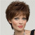 Fashion Women's Short Curly Hair Brown MicroCurling Whole Top Wig Wig CrossBorder Foreign Trade Wig Generation Hair