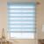 Single Color Venetian Blind Vertical Curtain Anti-Tear and Pull Roller Shutter Lifting Double Soft Gauze Curtain UV-Proof