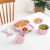 Maixiang Rabbit Plate Children's Cartoon Wheat Straw Tableware Set Kindergarten Baby Grid Plate Drop-Resistant