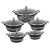 Factory Direct Sales 10-Piece Set Soup Pot Set Non-Stick Pan Set Aluminum Pan Set Liner Maifan Stone Material Non-Stick Pan