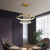 Room Chandelier Modern Minimalist Restaurant Ideas Toroidal Minimalist Copper Affordable Luxury Stair Long Hanging Lamps