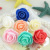 PE Flower Head 3.5cm Foam Artificial Rose Flowers Bright Red Rose Bear Wedding Teacher's Day Gift DIY Material