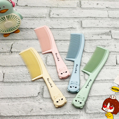 Trendy Internet Celebrity Thickened Plastic Hairbrush Cartoon Cute Animal Handle Anti-Static Comb Home Daily Boutique Comb