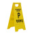 SOURCE Supply Yellow Plastic a Sign A- Shaped Sign Board Caution Slippery No Parking Warning Sign Customized